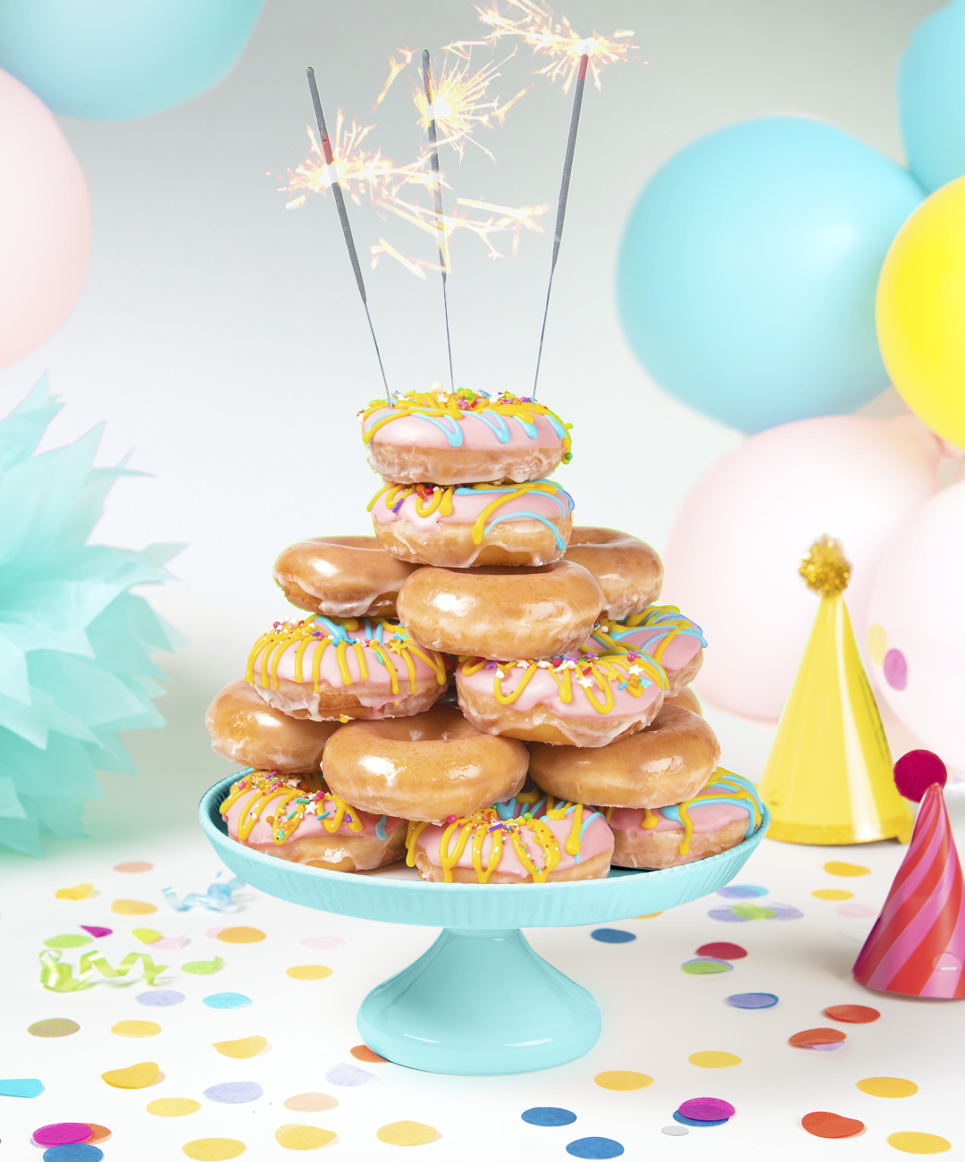 Krispy Kreme Introduces Cake Batter-Stuffed Donuts for Their Birthday