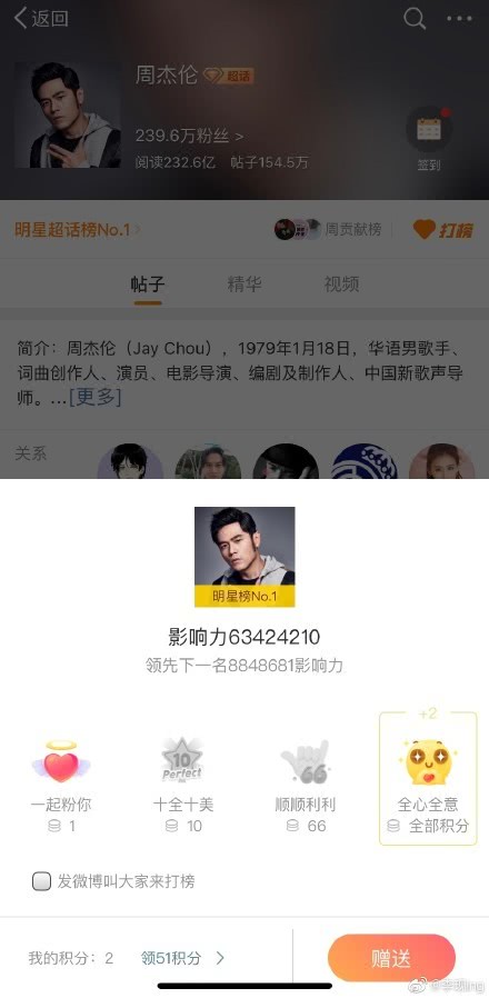 原创 周杰伦获众星和粉丝打榜，晒照发文感激，40岁还自称“宝宝”被调侃