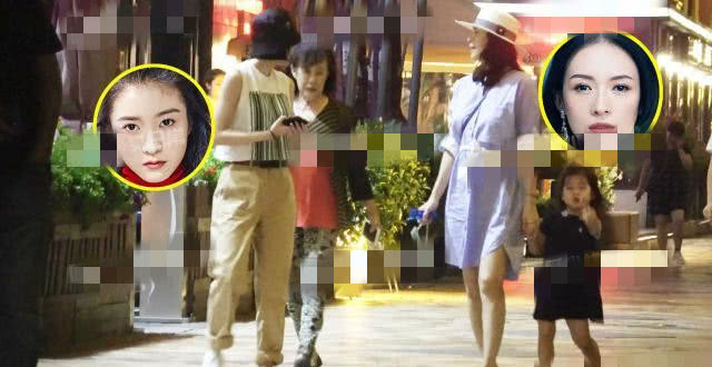 章子怡带女儿与友人聚餐，穿宽松裙飘孕味被指已怀孕5个月