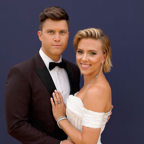 Scarlett Johansson Debuted an 11-Carat Diamond Engagement Ring From Colin Jost