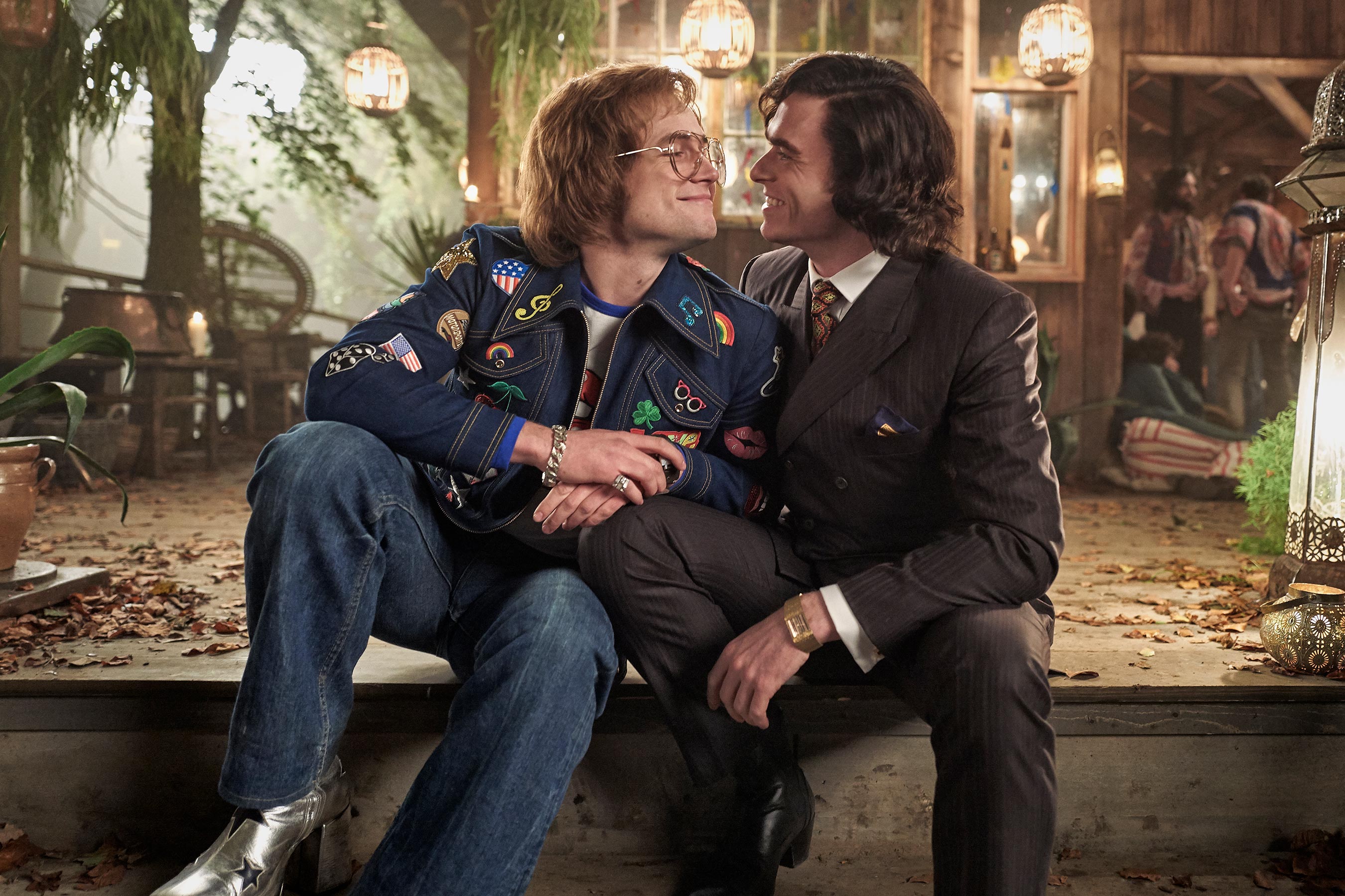 See Rocketman stars Taron Egerton and Richard Madden's sweet reunion at EW's Comic-Con party