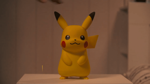 Pikachu lamp Light dancing talking Limited soft material silicon adjustable