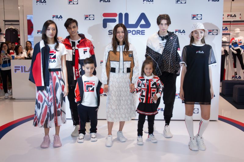 Linda Chung graces the grand opening of FILA’s largest store in Singapore at Jewel Changi