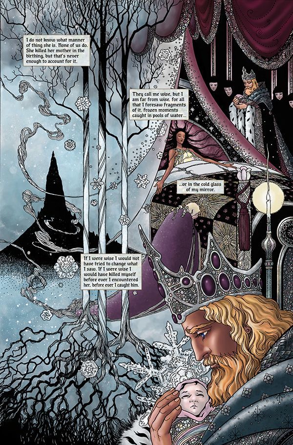 Neil Gaiman and Colleen Doran Reinvent Snow White in Snow, Glass, Apples Preview