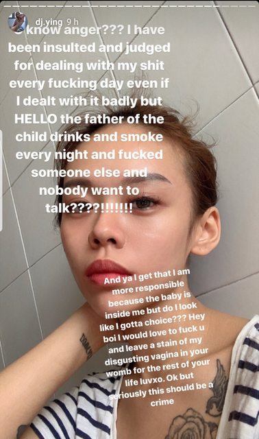 Pregnant influencer Dee Jie Ying “DJ Ying” says pregnancy and NS not compatible, lashes out at baby daddy for alleged cheating