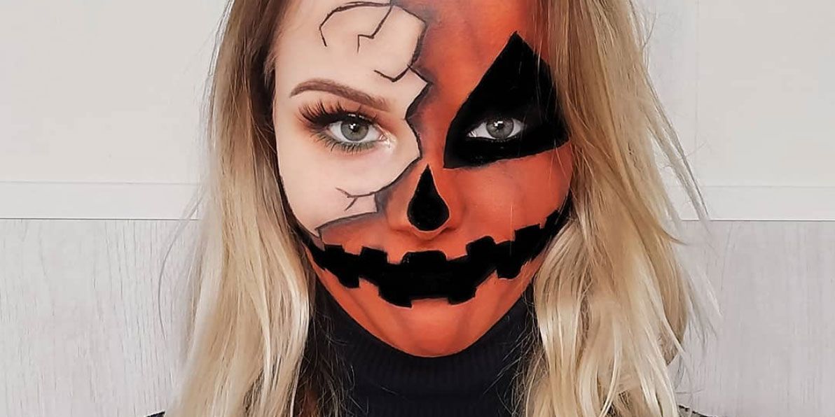 21 Half-Face Halloween Makeup Ideas That Are Perfectly Extra