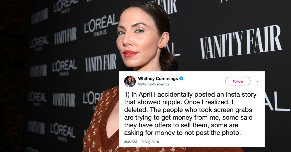 Comedian Whitney Cummings Just Gave A Big F–k You To Her Blackmailers By Sharing Her Own Nipple Pics