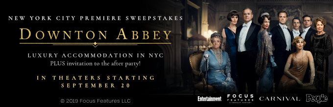 The Downton Abbey New York City premiere sweepstakes official rules