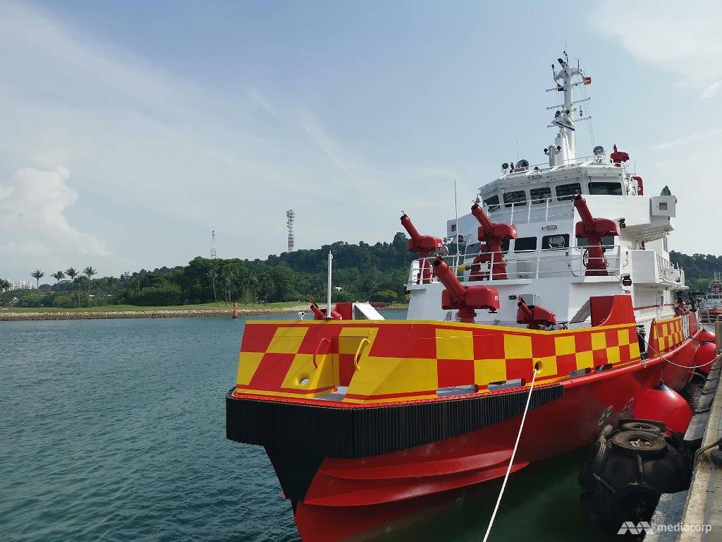 SCDF unveils ‘world’s most powerful firefighting vessel’ to boost response to maritime emergencies