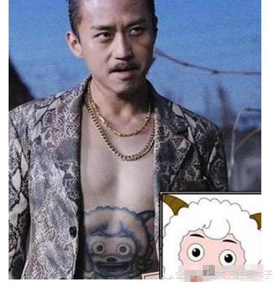 邓超纹身是喜羊羊，小岳岳纹身是小猪，他：纹只哈士奇咋啦？