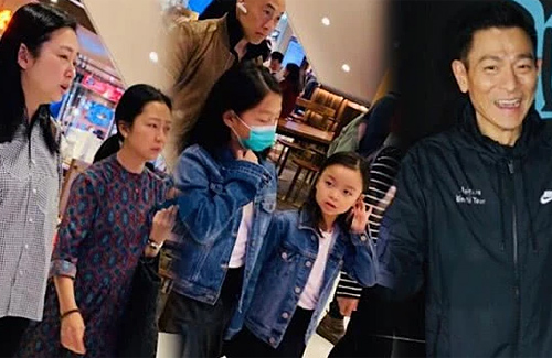 End of Summer Vacation: Andy Lau Spotted at Airport with Wife and Daughter