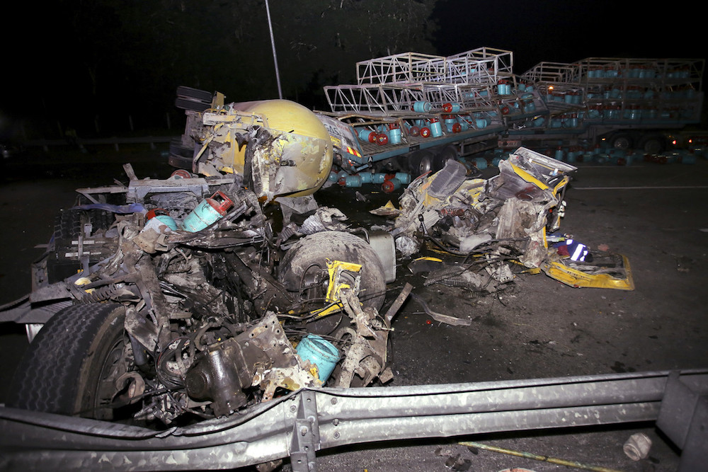 Negri Sembilan police name victims of horror crash along North-South Expressway, including Good Samaritan lorry driver