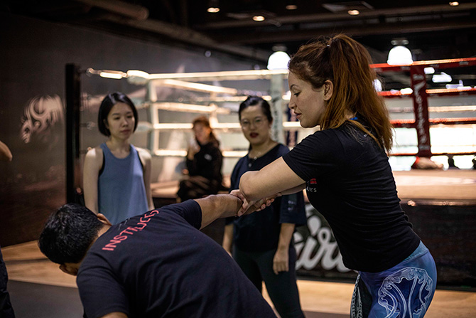 Self-defense for women: Tips from UFC World Champion Miesha Tate at Evolve MMA in SIngapore