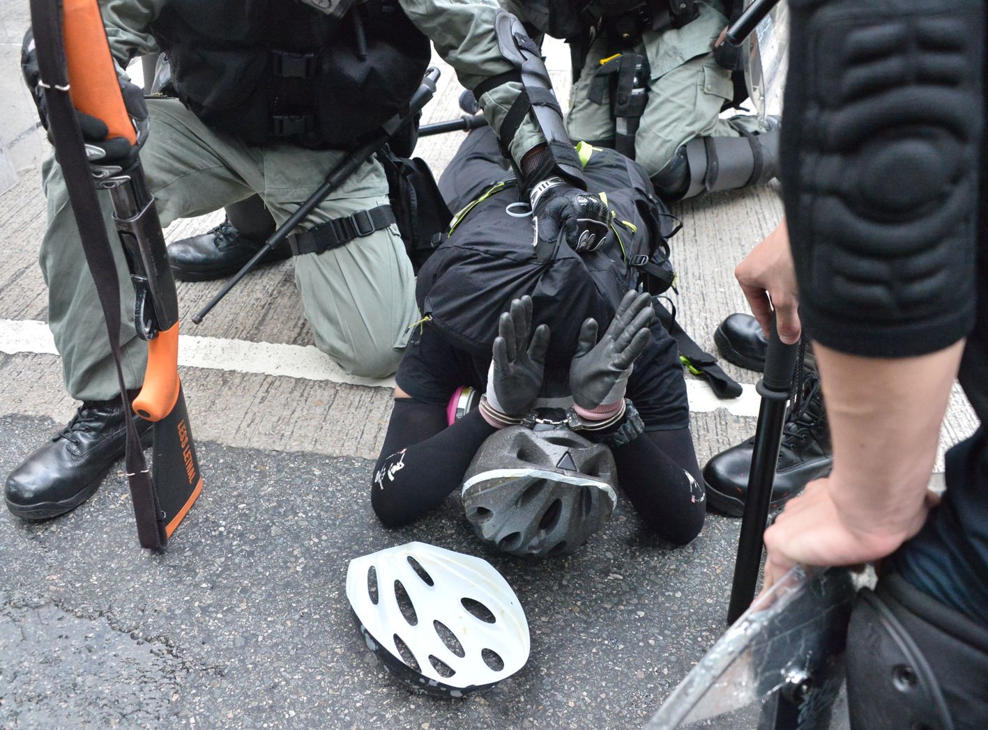 【逃犯条例】警：若被捕者激烈反抗 同事就要用大力啲