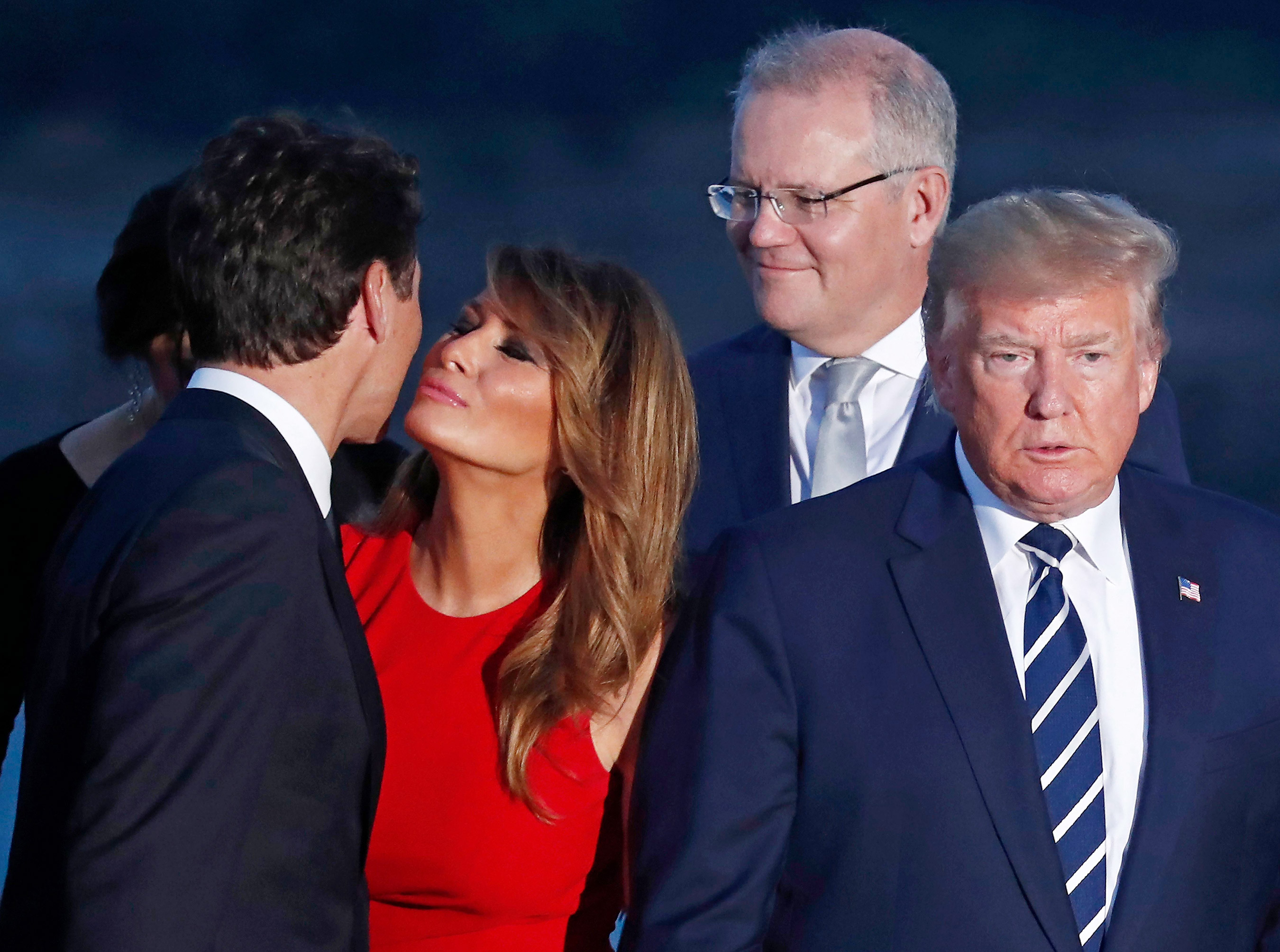 Justin Trudeau and Melania Trump's G7 Cheek Kiss Goes Viral | Nestia