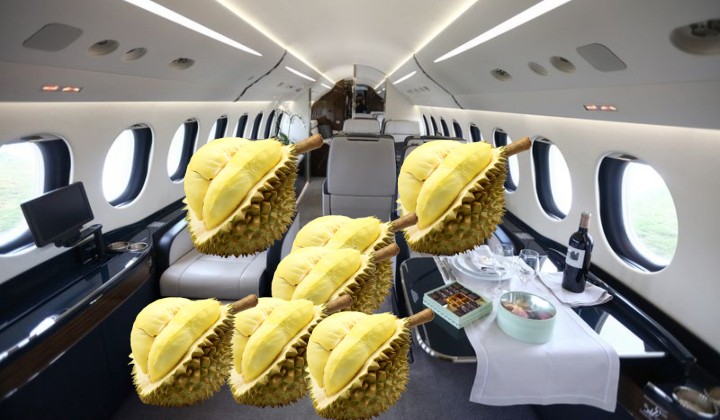 M’sian durians just flew private jet style to China from Sepang
