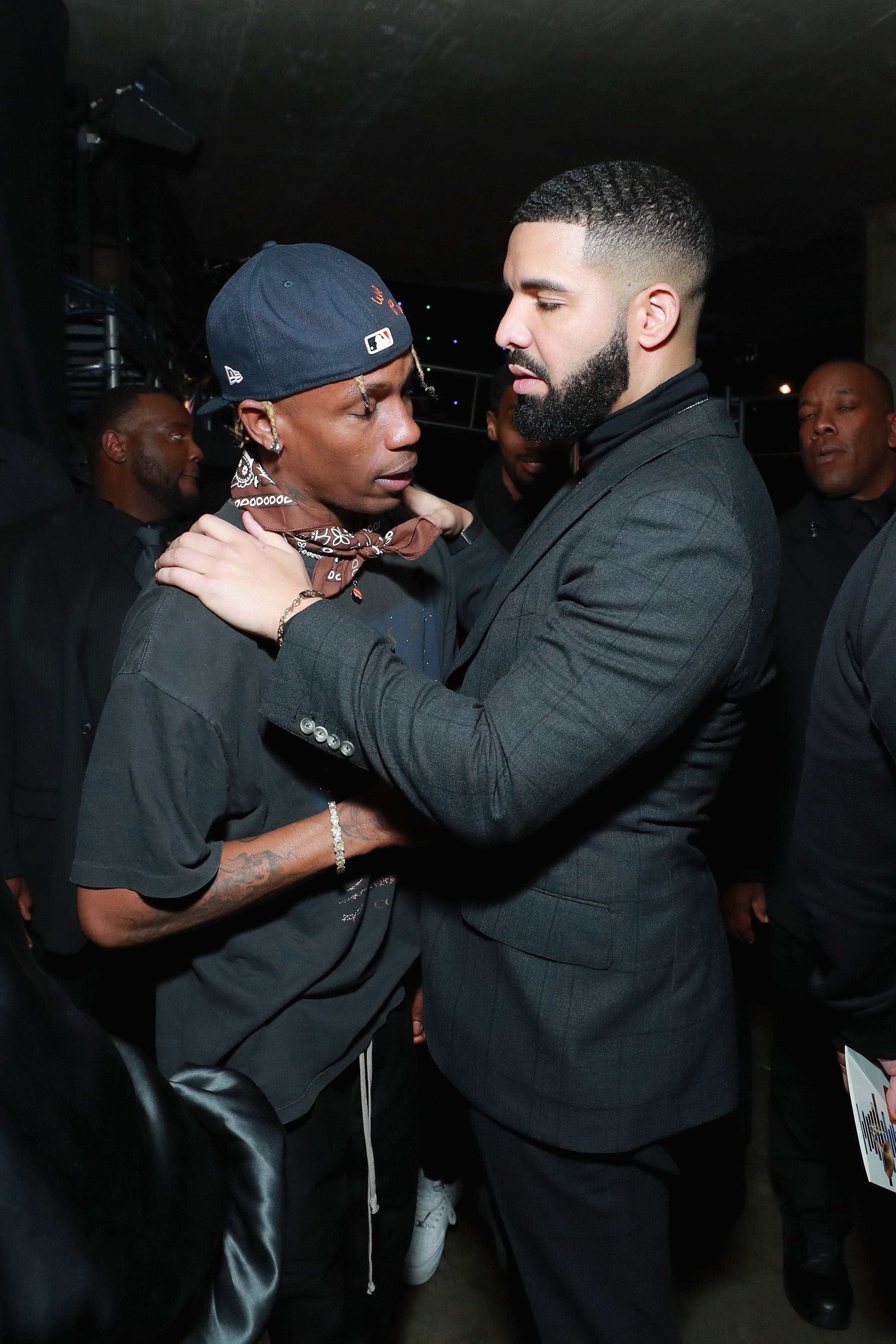 Watch Travis Scott's Reaction to Drake's 'Checks Over Stripes' Line