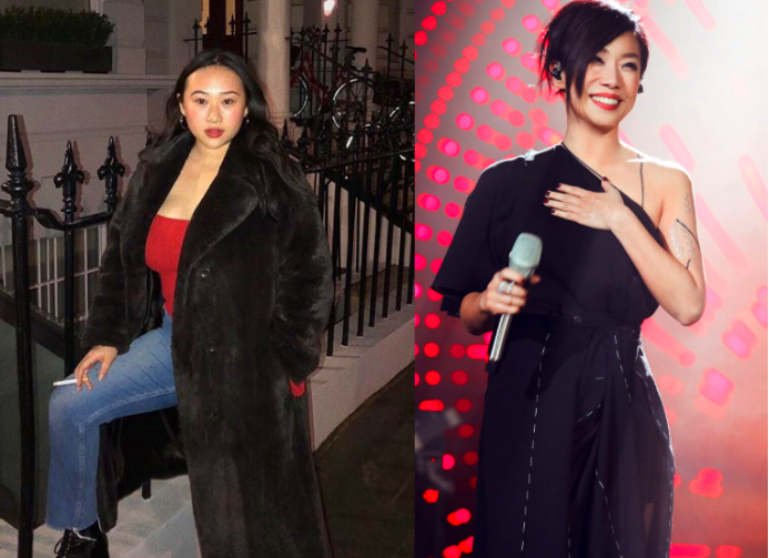 林忆莲21岁女儿穿花肚兜 无惧身材争议大胆出镜