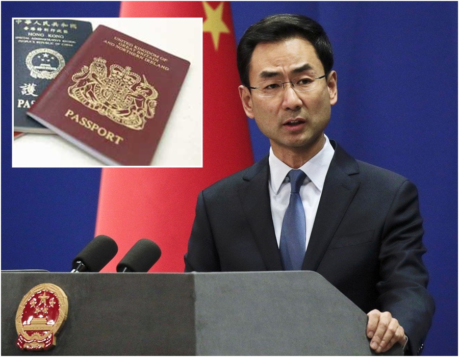 【修例风波】北京指香港中国同胞是否持英国海外护照也是中国公民