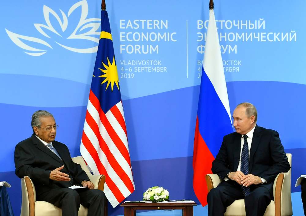 Dr M, Putin discuss efforts to further strengthen bilateral ties