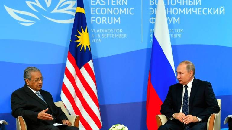 Mahathir, Putin discuss to further strengthening bilateral ties