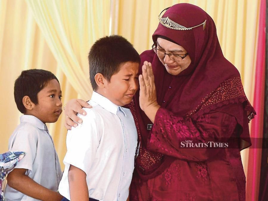 A tearful farewell for teacher Hairunnisha