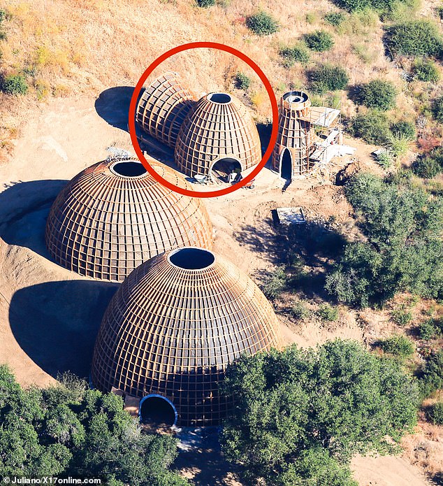 Kanye West's 'revolutionary' dome houses for LA's homeless are torn down after he 'failed to get a building permit' for the four futuristic structures on his 300-acre California estate