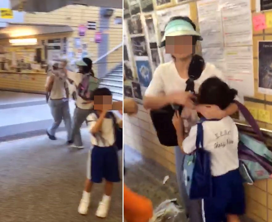 【修例风波】撕纸大妈涉袭男学生 途人拍照即护女：影细路做乜嘢