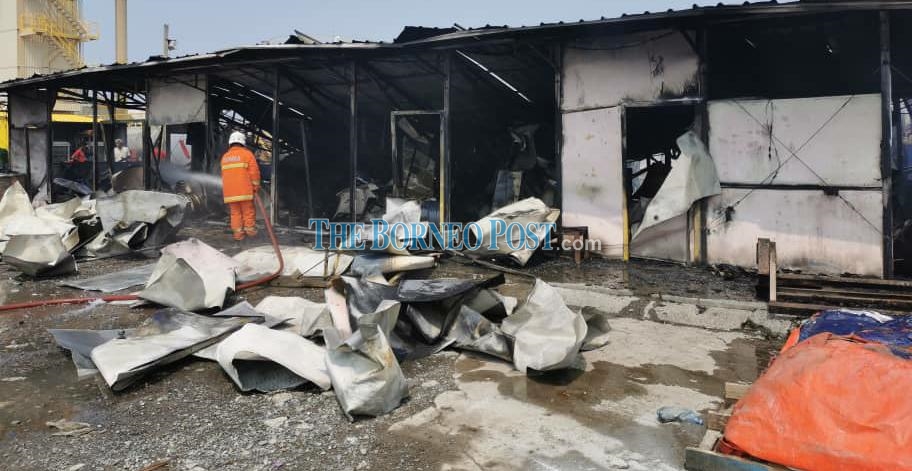 Workers’ quarters burnt to the ground in early morning fire