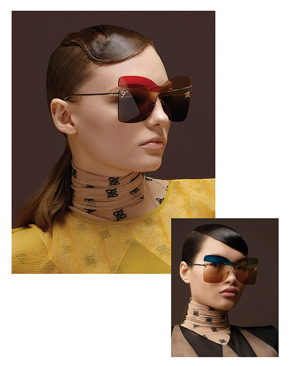 fendi sunglasses on face