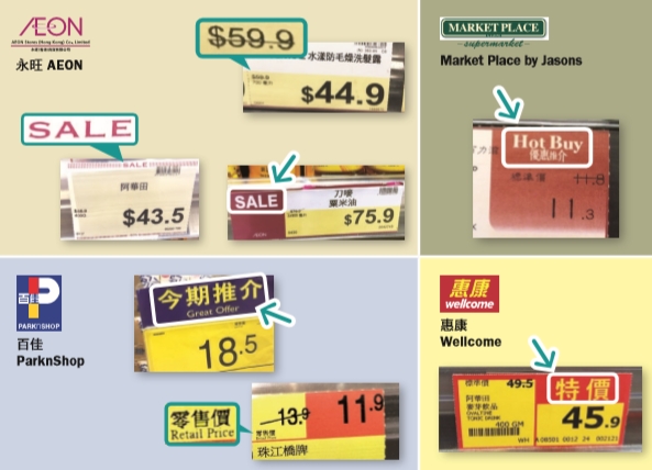 消委会：4大超市减价标示含煳 「惠康」「Market Place 」逾8成货长期扮减价