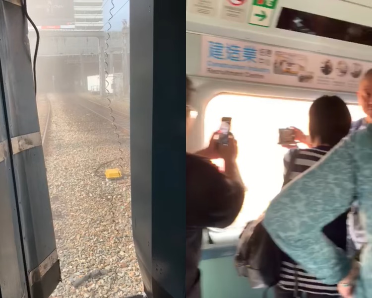 【港铁出轨】出轨后有乘客受惊嚎哭叫救命 喊「好彩无反转咋」(片段)