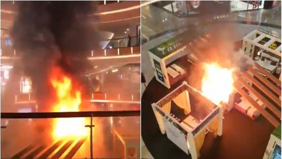 Fire breaks out at Johor Bahru shopping mall