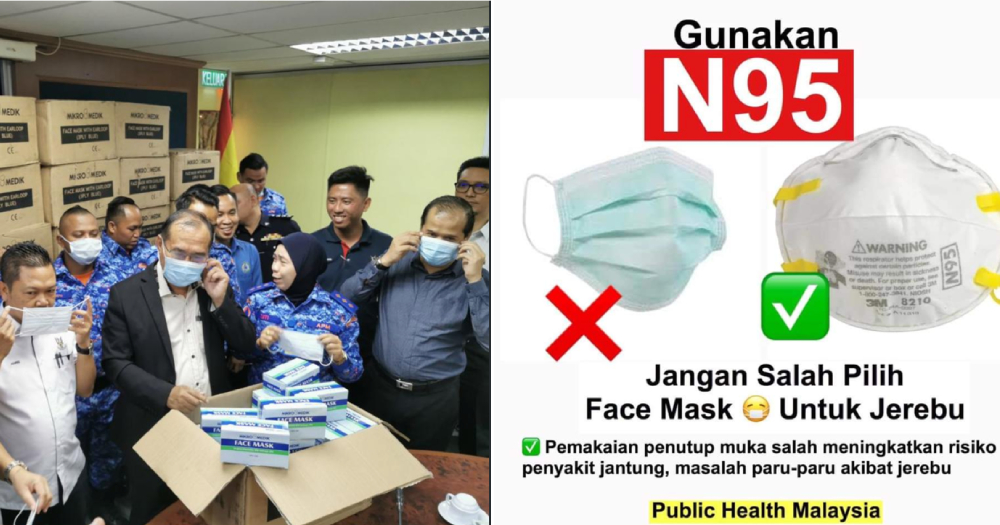 M’sian govt distributing 80,000 surgical masks instead of N95 masks to residents affected by haze