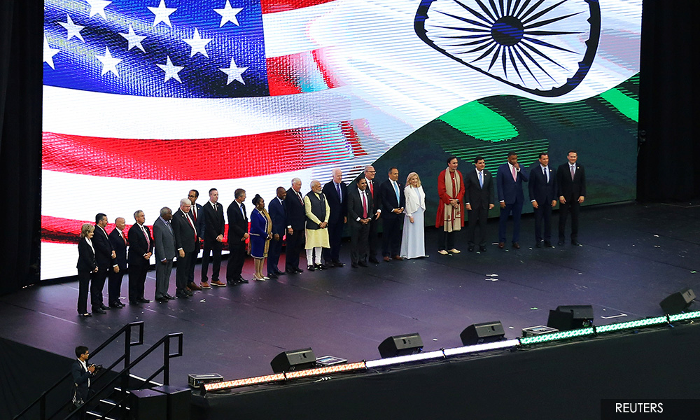 'Howdy, Modi!' - thousands, plus Trump, rally in Texas for India's leader