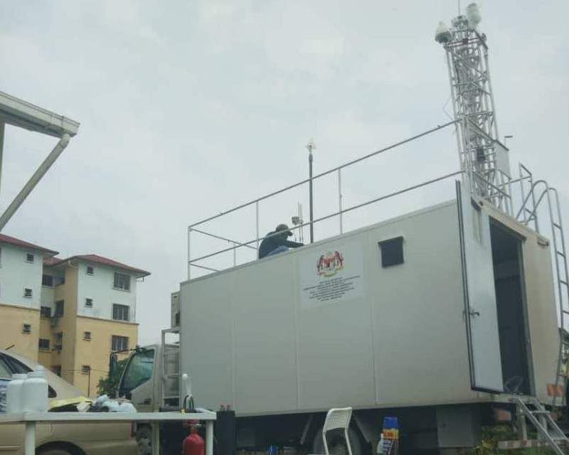 Mobile air quality monitoring station shifted to Serian from Miri