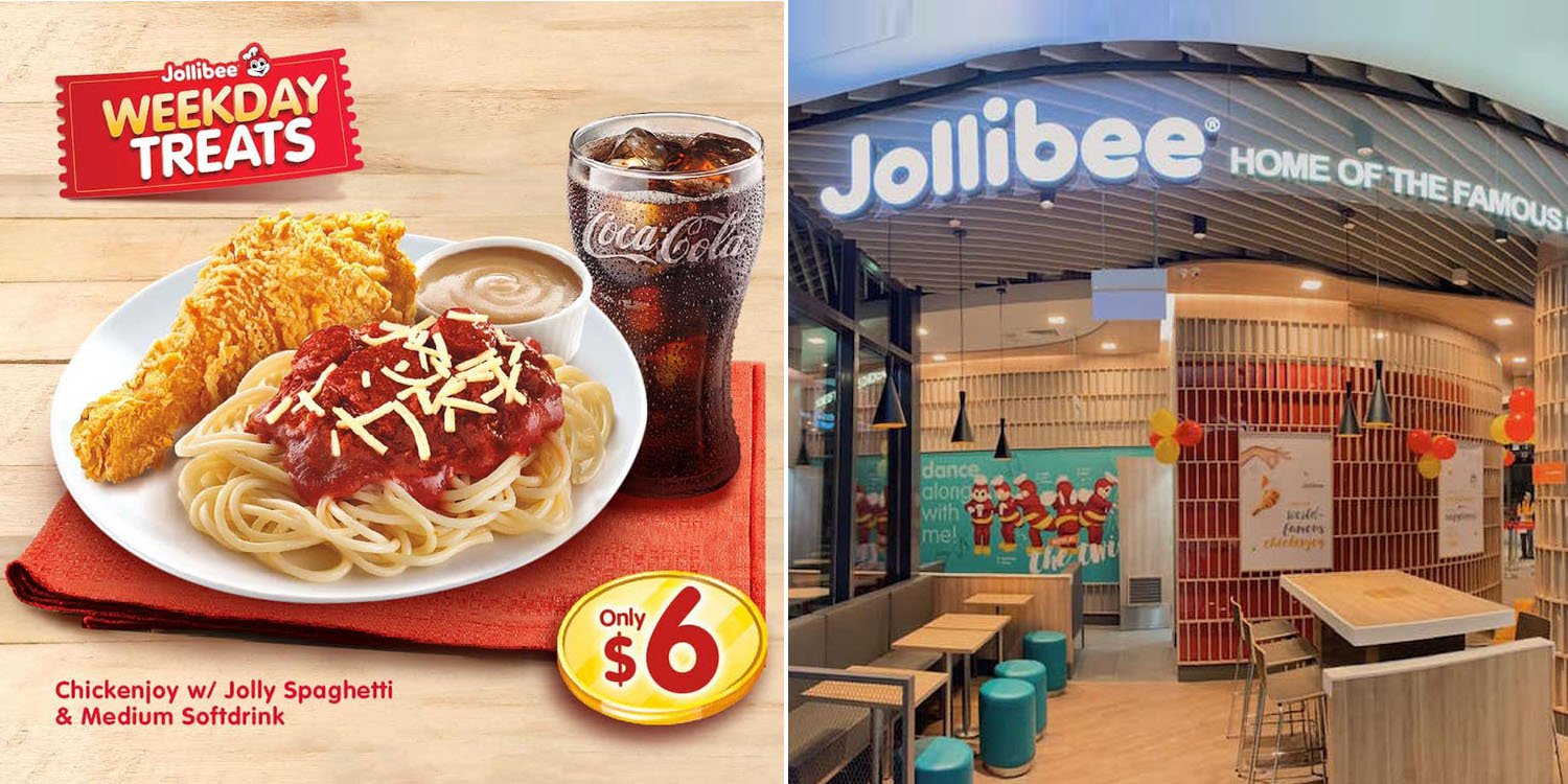 Jollibee has $6 coupons for chickenjoy & jolly spaghetti meals you can flash to redeem till 30 Nov