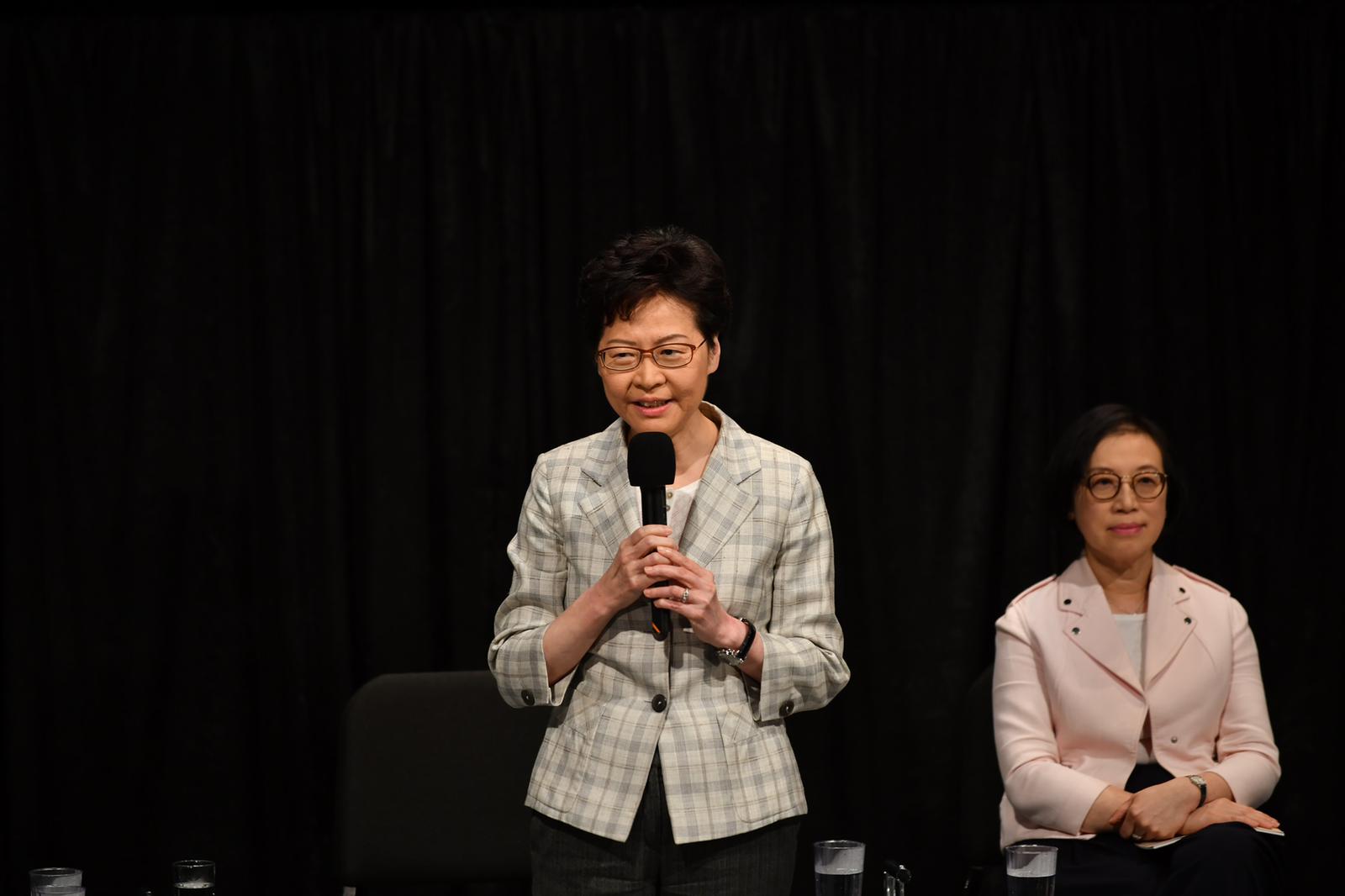【修例风波】林郑：现时困难比五大诉求更广泛 直接对话令港变更好