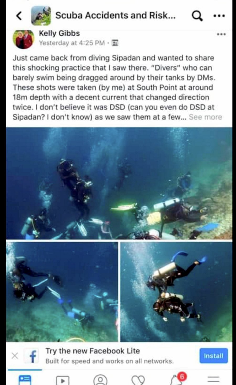 Dive operators urged to assess divers' competency prior to diving in Sipadan