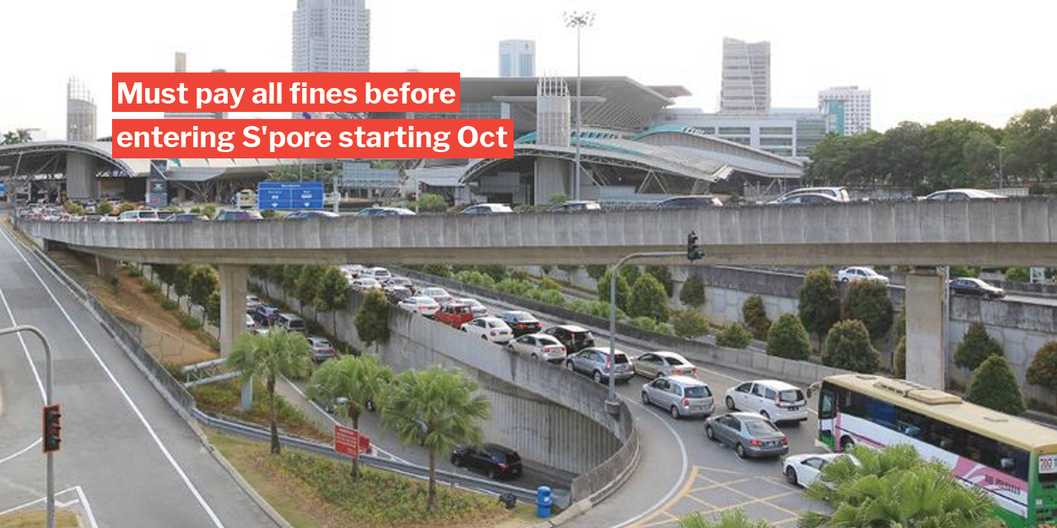 S’porean pays $9,225 at JB customs for 116 summonses accumulated since 2000