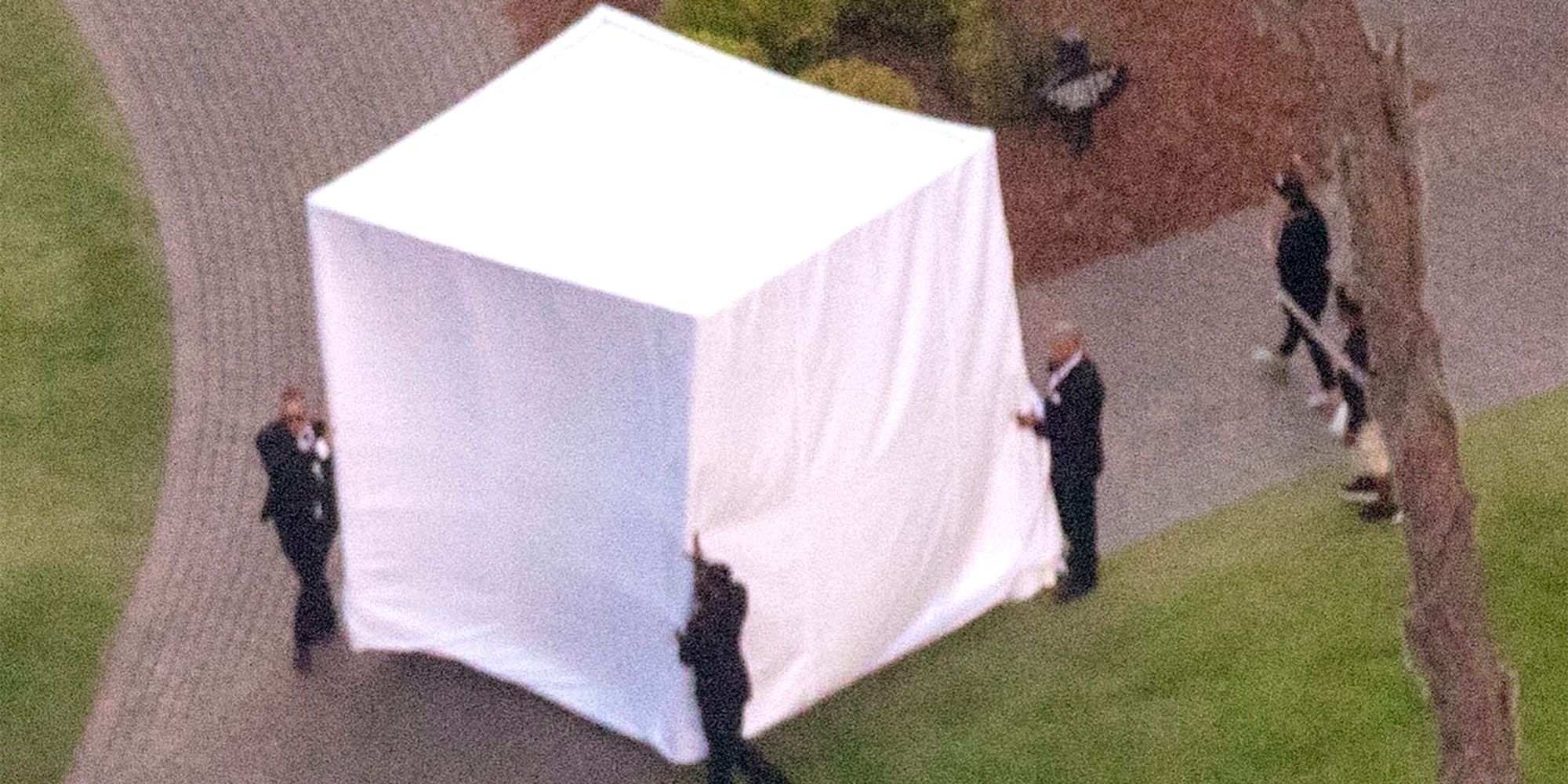 Hailey Bieber Hid in a Tent Before Walking Down the Aisle at Her Wedding