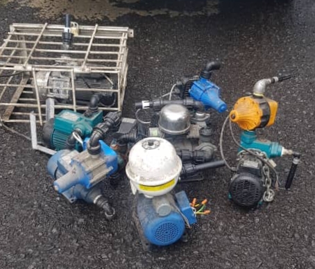 10 water pumps seized in Tawau