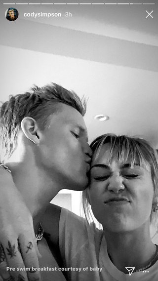 Miley Cyrus and Cody Simpson Take Their PDA to Instagram