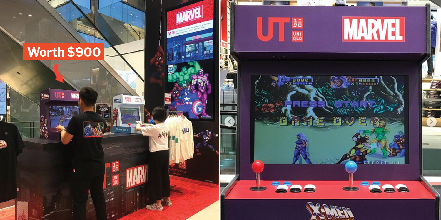 Uniqlo s’pore is giving away 4 marvel arcade machines & all you need to do is upload an ig photo