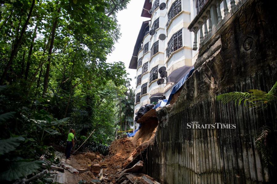 Broken drainage culverts likely cause of landslide
