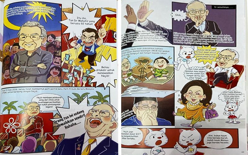 Najib hits out at DAP over ‘propaganda’ comic book given to schools