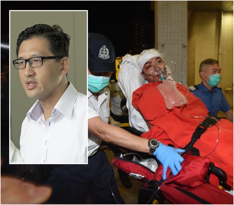 林卓廷谴责兇徒袭击岑子杰 批警方无力或无意保护民主派