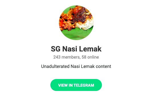 New Telegram group saves beloved dish Nasi Lemak from unsavoury connotations