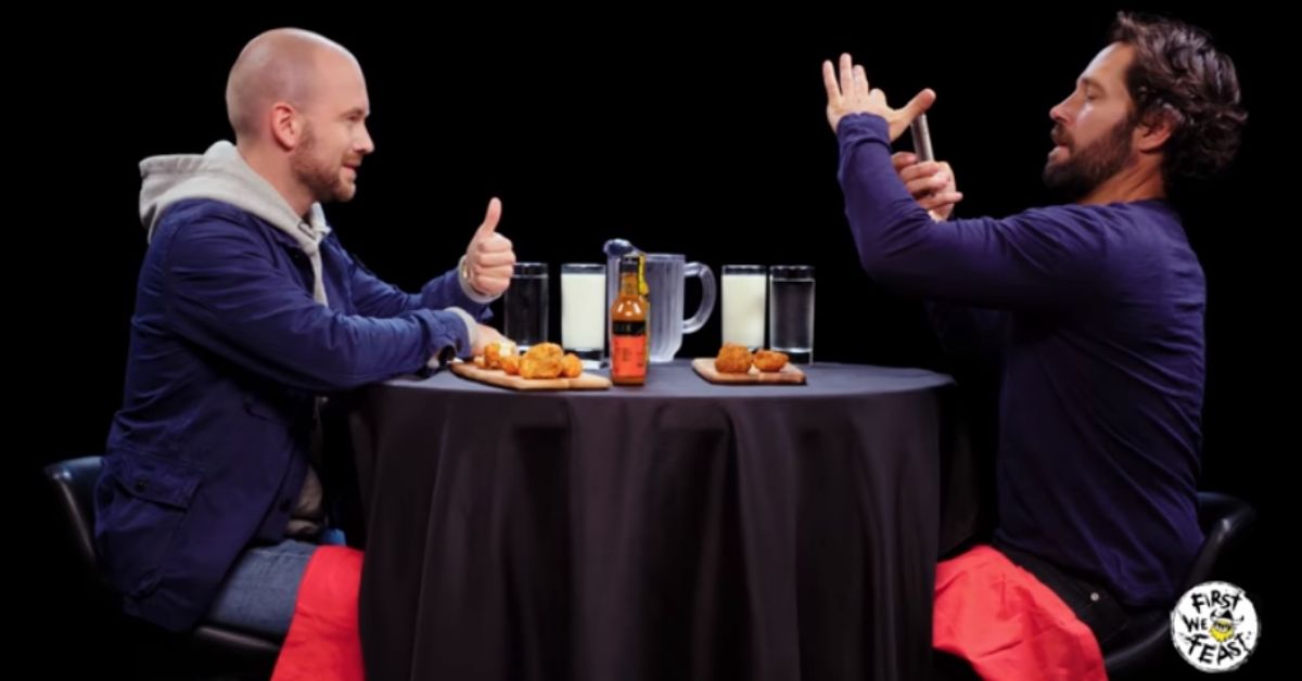 Paul Rudd Took Some Photos While Eating Spicy Wings That Look Way Dirtier Than They Actually Are