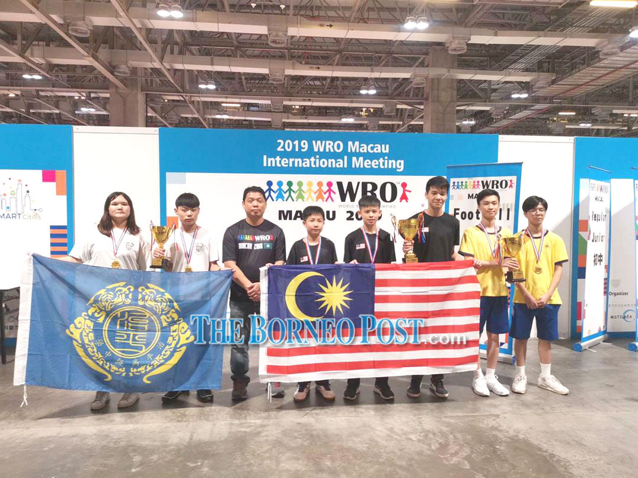 SMK Chung Hua Miri team champs at World Robot Olympiad 2019 in Macau